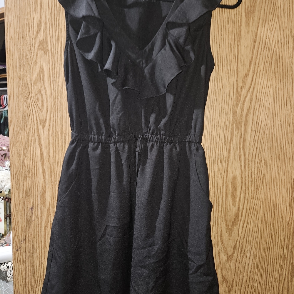 BeBop Elegant Black Ruffle Dress